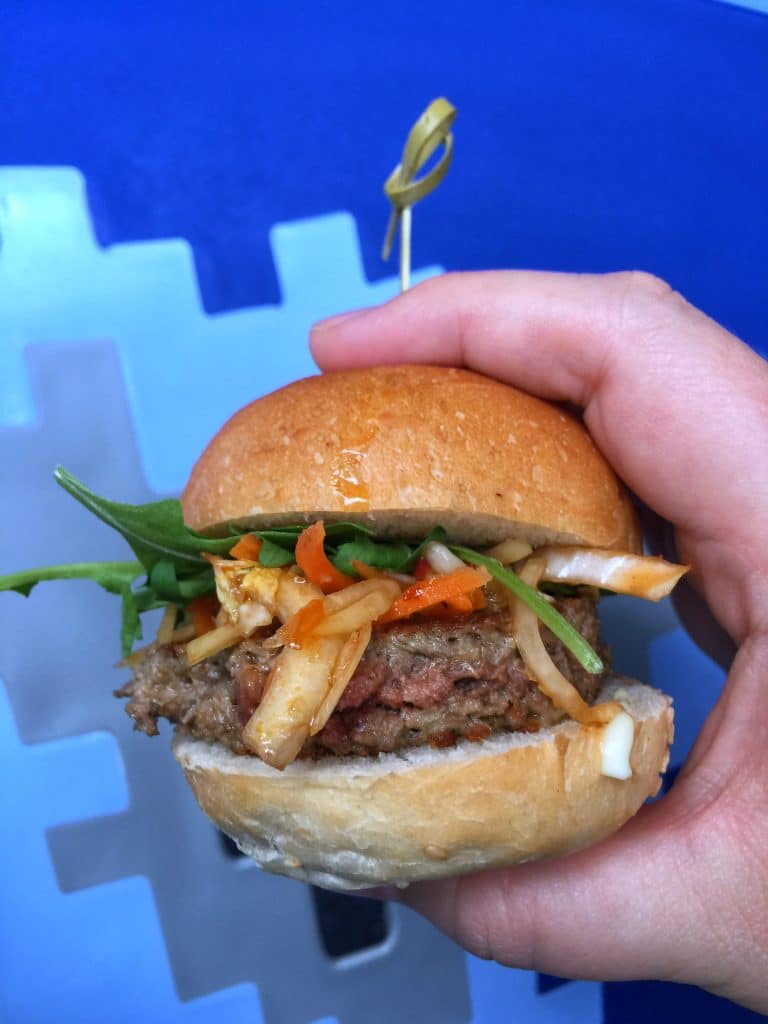 Vegan Impossible Slider at the Epcot International Food and Wine Festival in Walt Disney World