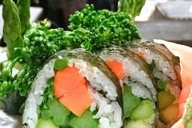 Vegan Walt Disney World - Ichiban Sushi Roll from Kimonos in the Swan