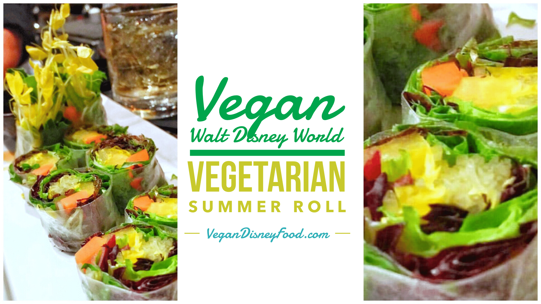 Vegan Walt Disney World - Kimonos at the Swan Resort - Vegetarian Summer Roll