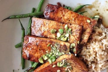 Vegan at Walt Disney World - Grand Floridian Cafe - Miso Glazed Tofu