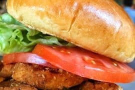 Vegan at Walt Disney World - Fried Chicken Sandwich at Homecomin Kitchen in Disney Springs