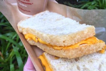 Vegan at Walt Disney World - Vegan Grilled Cheese Sandwich at Woody’s Lunch Box in Disney’s Hollywood Studios
