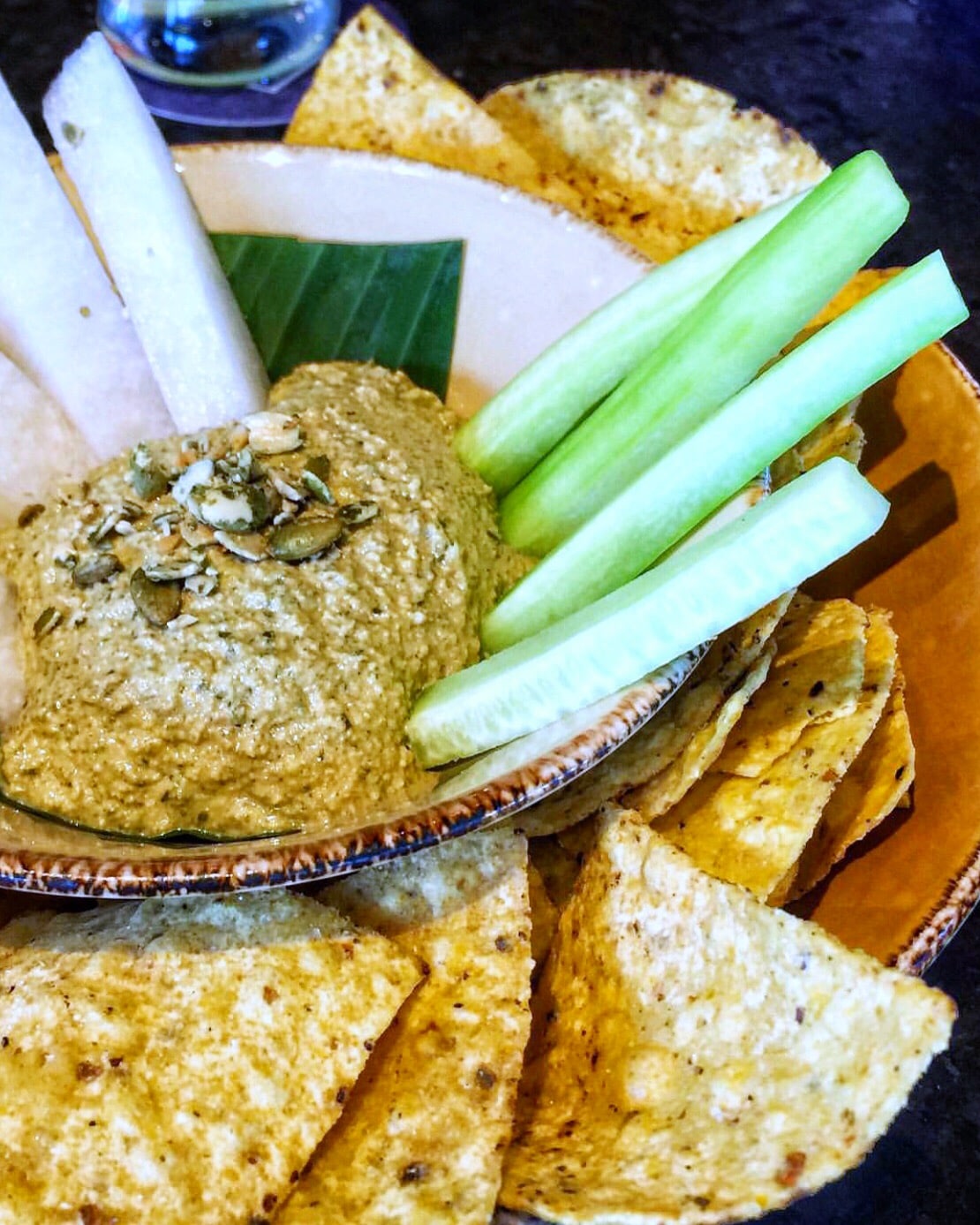 Vegan at Walt Disney World - Toasted Pumpkin Seed Hummus from Frontera Cocina in Disney Springs