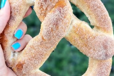 Vegan at Disneyland - Cinnamon Sugar Pretzel
