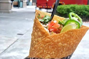Vegan at Walt Disney World - Taco Cone at 4 Rivers Cantina Food Truck in Disney Springs