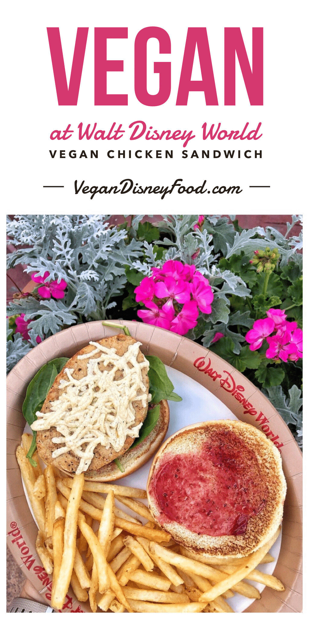 Vegan at Walt Disney World - Vegan Chicken Sandwich at the Grand Floridian Resort and Spa