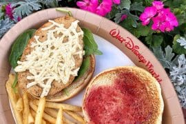 Vegan at Walt Disney World - Vegan Chicken Sandwich at the Grand Floridian Resort and Spa
