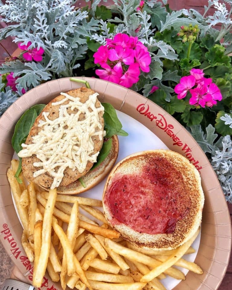 Vegan at Walt Disney World - Vegan Chicken Sandwich at the Grand Floridian Resort and Spa