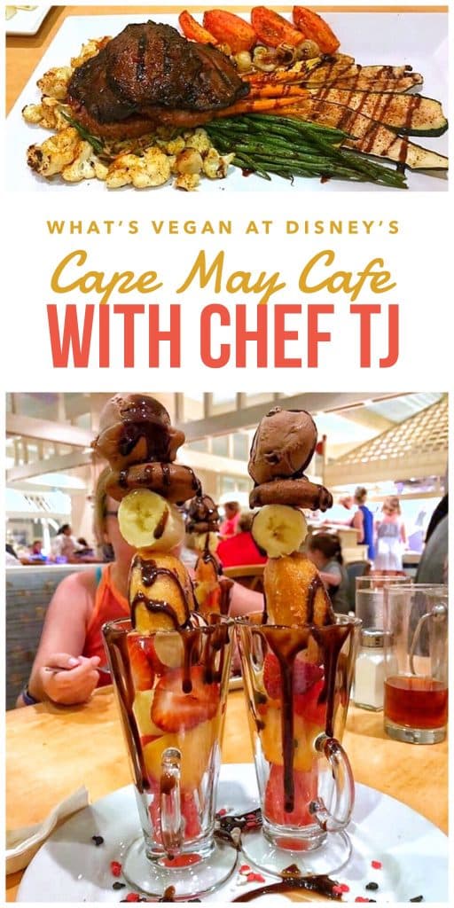 What’s Vegan at Disney’s Cape May Cafe with Chef TJ at the Beach Club Resort in Walt Disney World