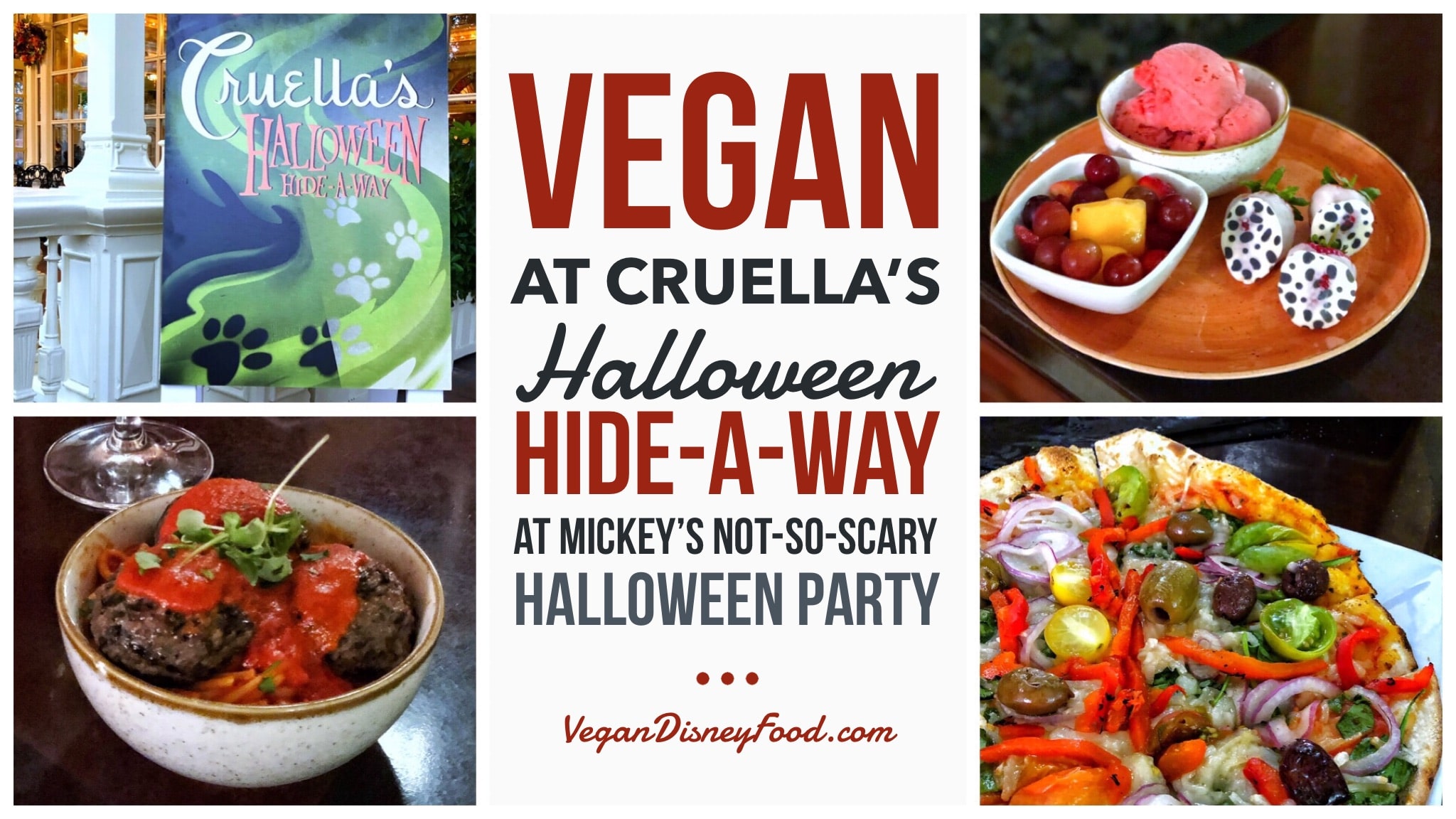 Vegan Options at Cruella’s Halloween Hide-A-Way in the Magic Kingdom during Mickey’s Not So Scary Halloween Party
