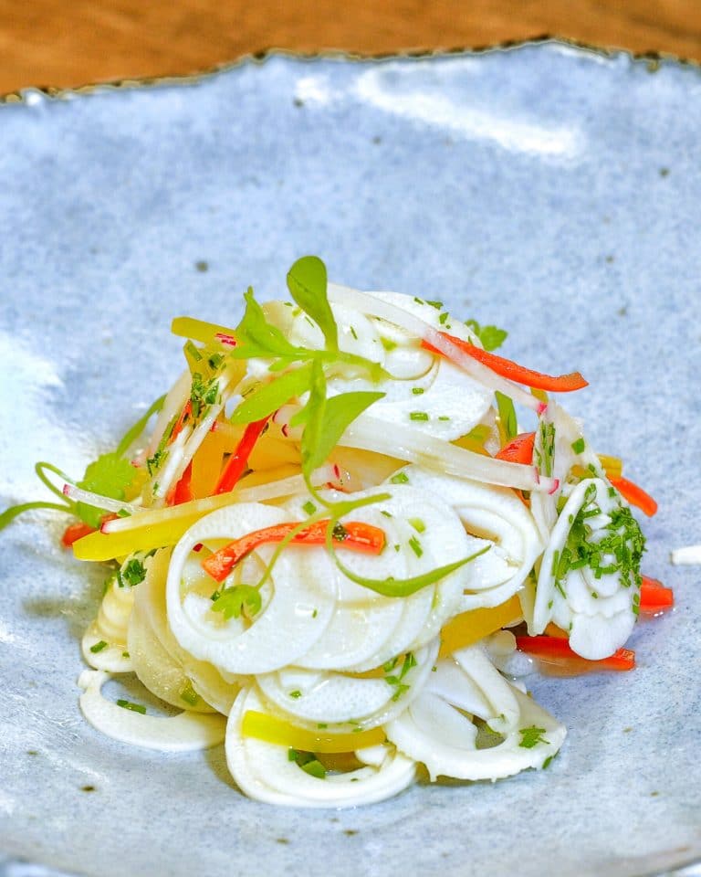 Vegan Hearts of Palm Ceviche at the Swan and Dolphin Food and Wine Classic at Walt Disney World