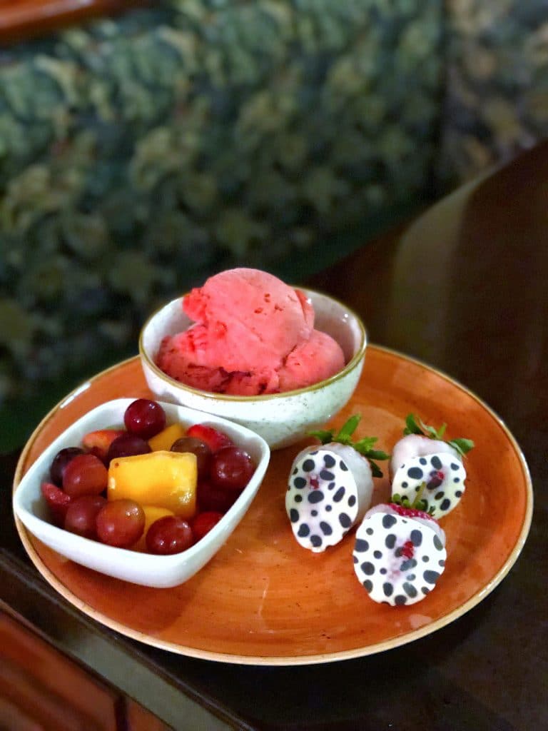 Vegan Options at Cruella’s Halloween Hide-A-Way in the Magic Kingdom during Mickey’s Not So Scary Halloween Party