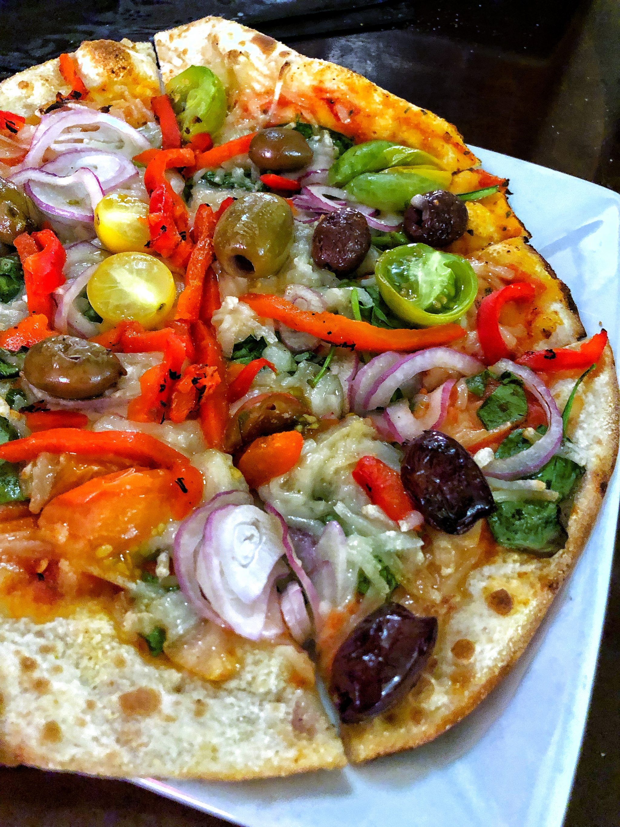 Vegan Garden Vegetable Pizza in the Magic Kingdom at Walt Disney World