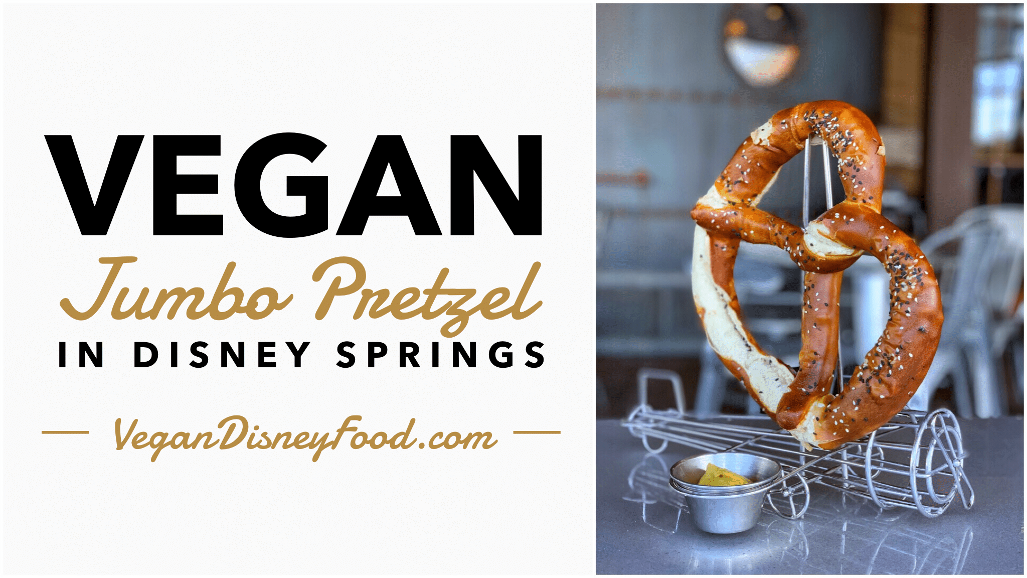Vegan Jumbo Pretzel at Jock Lindsey’s Hangar Bar in Disney Springs at Walt Disney World