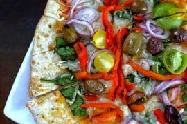 Vegan Garden Vegetable Pizza in the Magic Kingdom at Walt Disney World