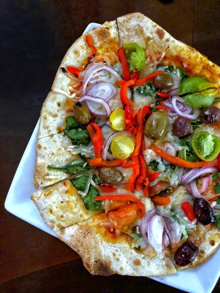 Vegan Garden Vegetable Pizza in the Magic Kingdom at Walt Disney World
