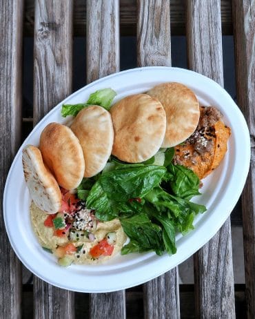 Vegan Two Suns Hummus at Backlot Express in Disney’s Hollywood Studios