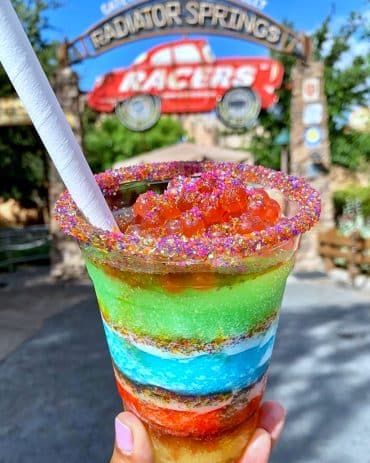 Vegan in Disney California Adventure - Groovy Glacier at Ramone’s Serv-Ice Station in Cars Land