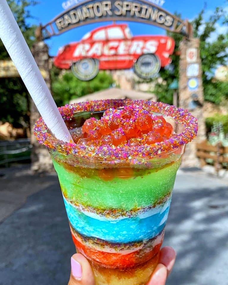 Vegan in Disney California Adventure - Groovy Glacier at Ramone’s Serv-Ice Station in Cars Land