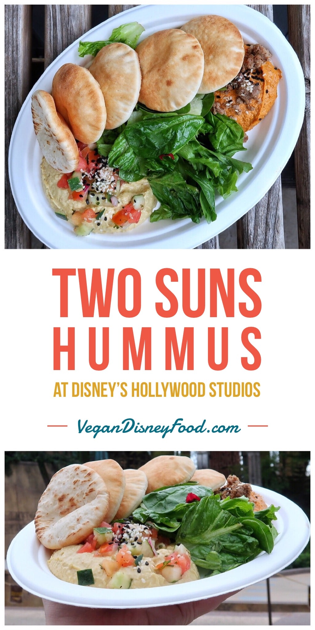 Vegan Two Suns Hummus at Backlot Express in Disney’s Hollywood Studios at Walt Disney World