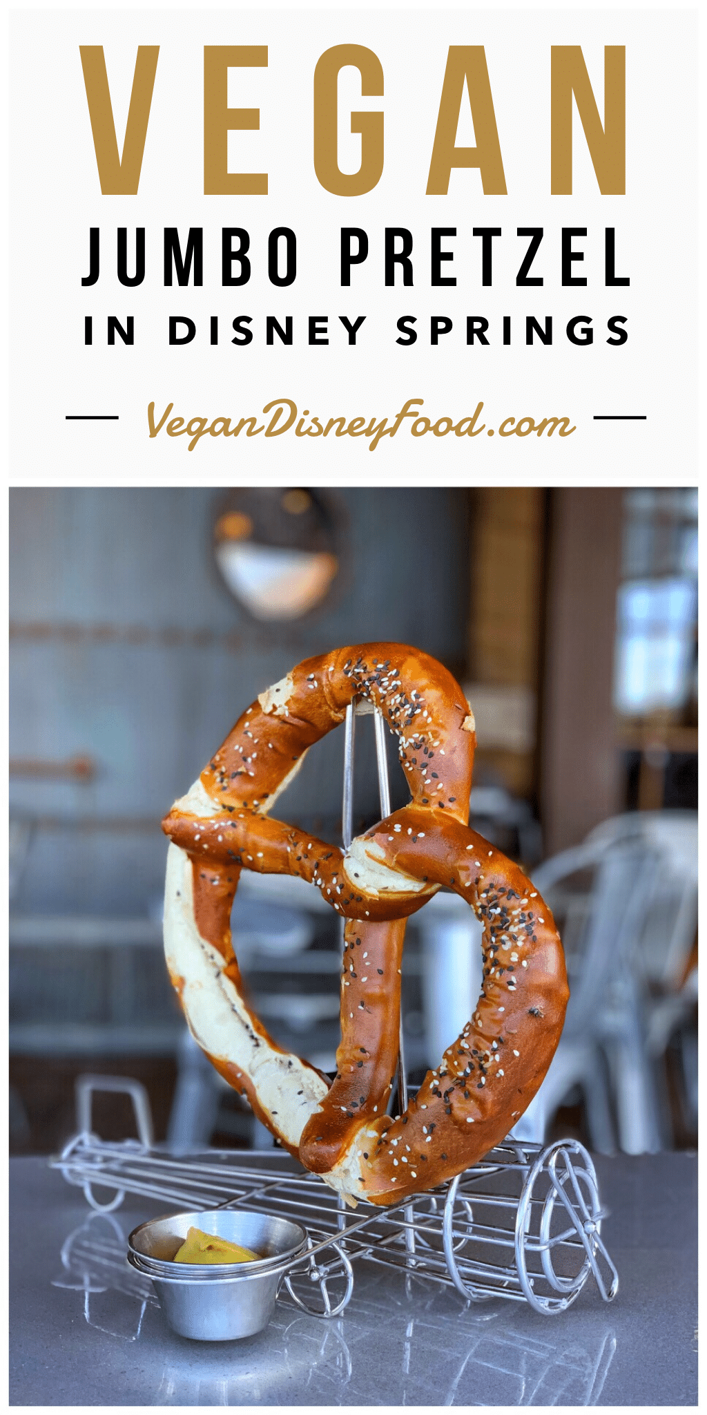 Vegan Jumbo Pretzel at Jock Lindsey’s Hangar Bar in Disney Springs