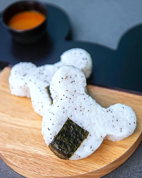Vegan at Walt Disney World - Sweet Thai Coconut Mickey Onigiri at Disney’s All Star Music Resort