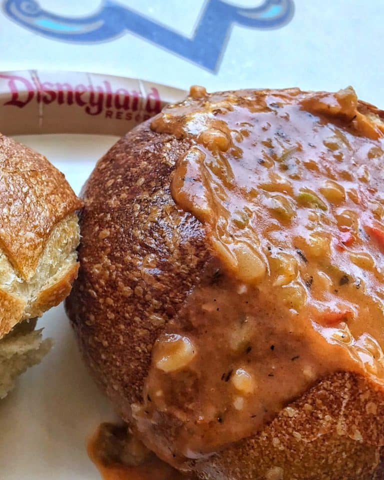 Vegan in Disneyland - Vegetable Gumbo in a Bread Bowl at Royal Street Veranda