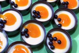 Vegan Coconut Mango Chocolate Tarts at Boma in Disney’s Animal Kingdom Lodge