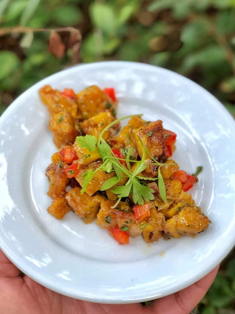 Vegan Options at the Epcot International Food and Wine Festival - Modified Plantain Salad