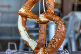 Vegan Jumbo Pretzel at Jock Lindsey’s Hangar Bar in Disney Springs