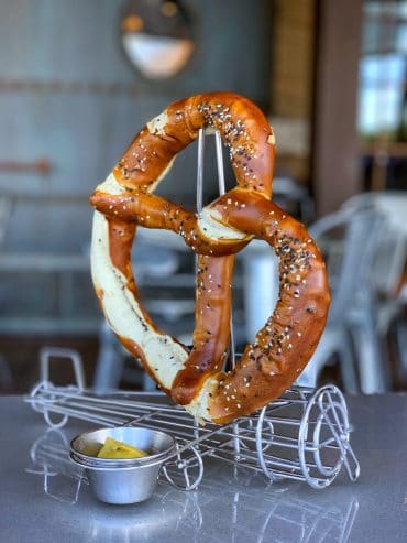 Vegan Jumbo Pretzel at Jock Lindsey’s Hangar Bar in Disney Springs