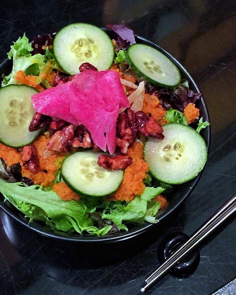 Vegan at Walt Disney World - Seasonal Green Salad at Kimonos in the Swan