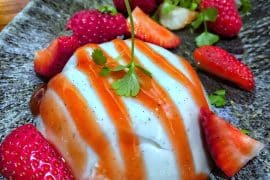 Vegan at Walt Disney World - Coconut Milk Panna Cotta from Jiko in Animal Kingdom Lodge