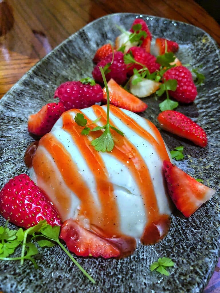 Vegan at Walt Disney World - Coconut Milk Panna Cotta from Jiko in Animal Kingdom Lodge