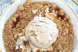 Vegan Apple Crisp at the Grand Floridian Cafe in Walt Disney World