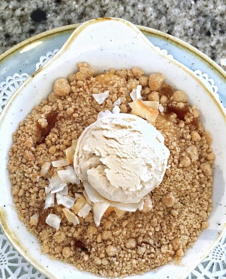 Vegan Apple Crisp at the Grand Floridian Cafe in Walt Disney World
