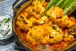 Vegan Roasted Buffalo Cauliflower at Ale and Compass Lounge in Walt Disney World