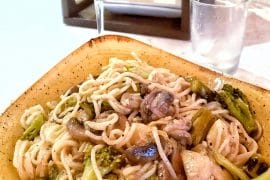 Vegetable Pasta in a White Wine Sauce at Disney’s Trattoria al Forno