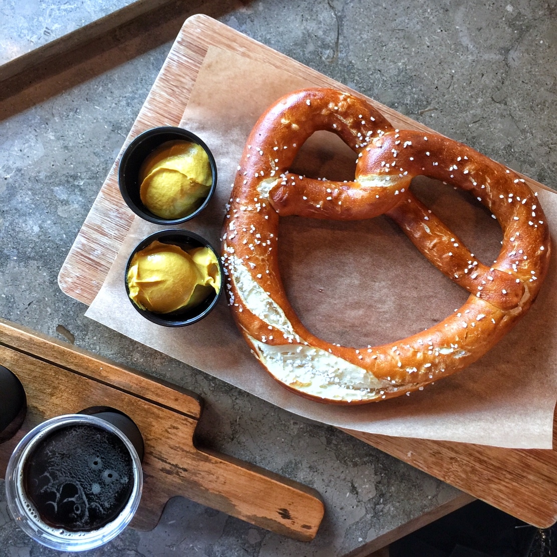 Vegan Pretzel at BaseLine Tap House in Disney’s Hollywood Studios at Walt Disney World