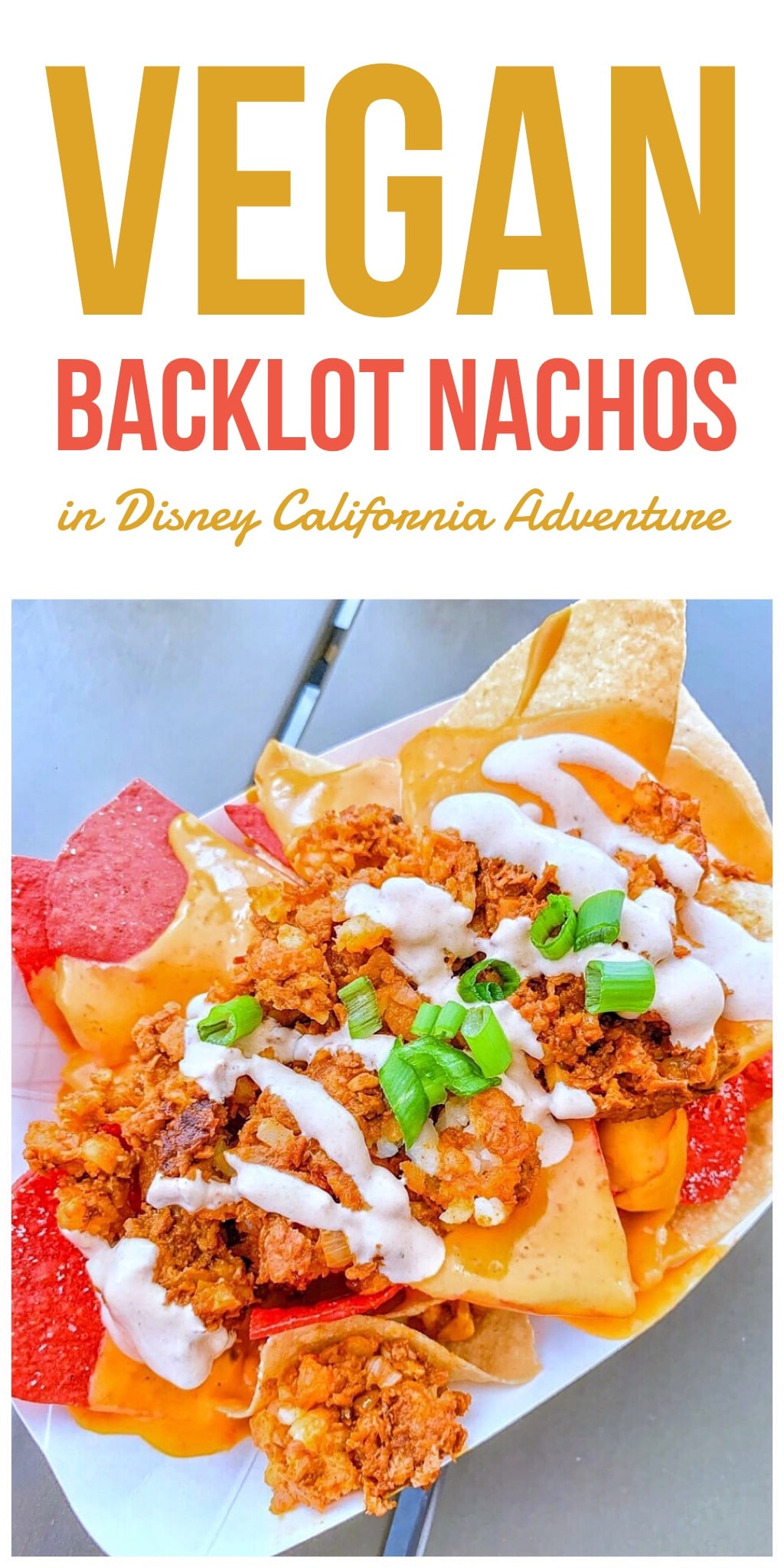 Vegan Backlot Nachos at Studio Catering Co in Disney California Adventure