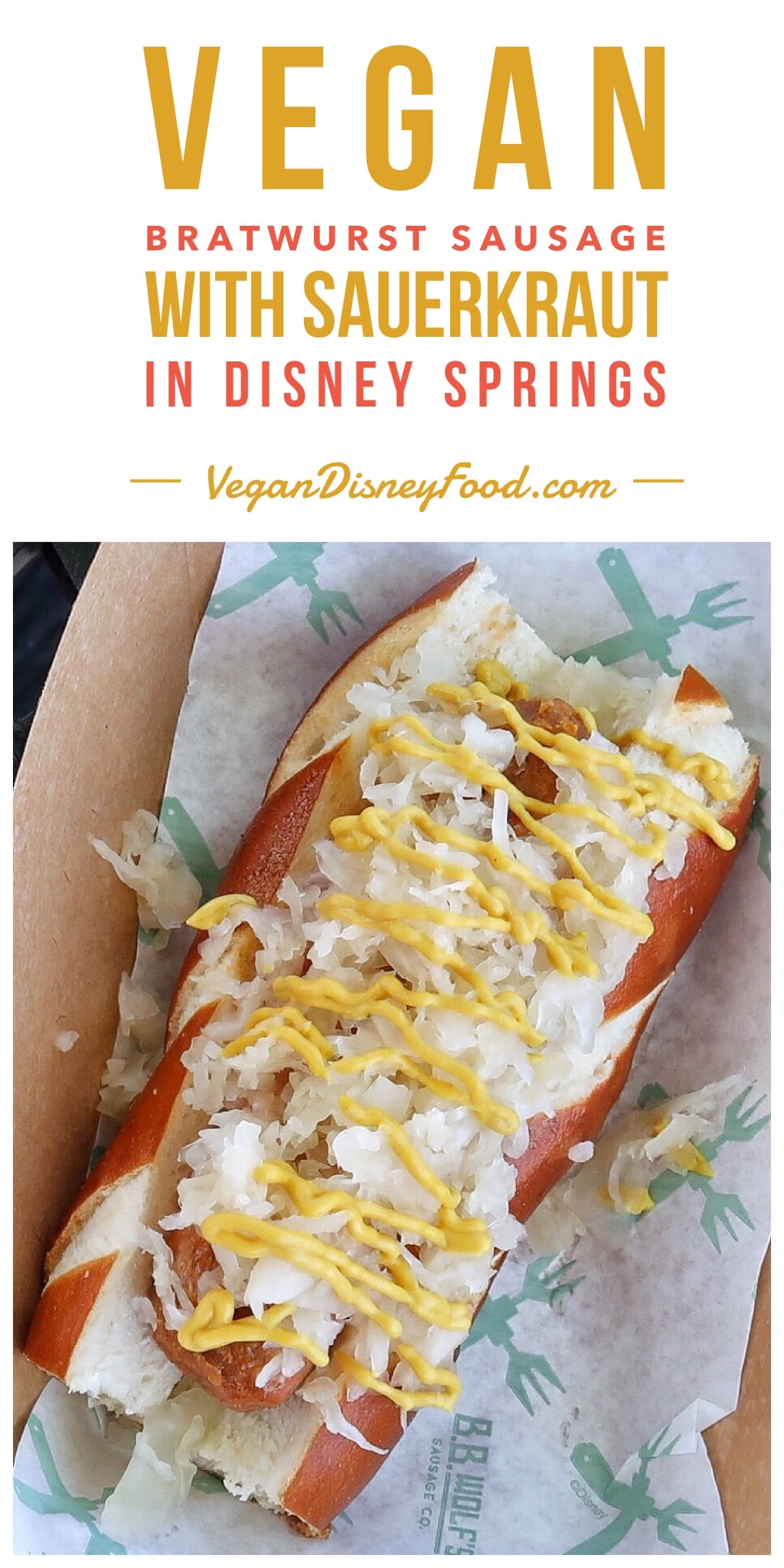 Vegan Bratwurst Sausage at B.B. Wolf’s Sausage Co. in Disney Springs