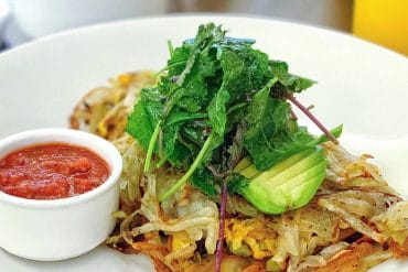 Vegan Southwest Hash Brown Omelette at the Waldorf Astoria Orlando in Walt Disney World