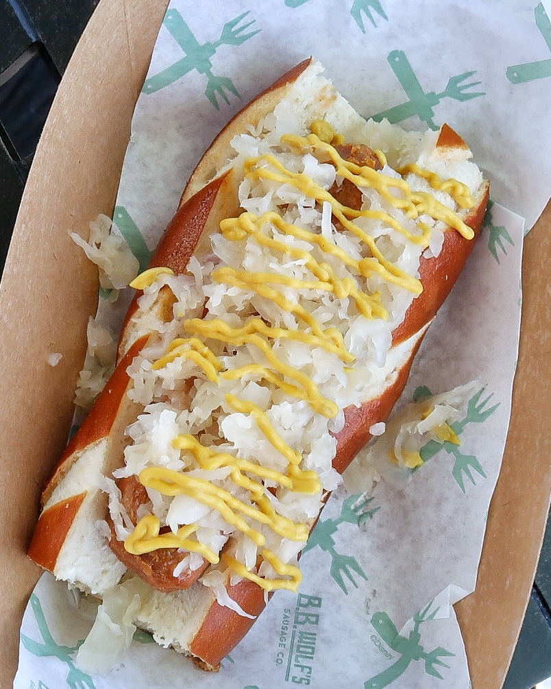 Vegan Bratwurst Sausage at B.B. Wolf’s Sausage Co. in Disney Springs