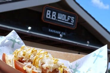 Vegan Bratwurst Sausage at B.B. Wolf’s Sausage Co. in Disney Springs
