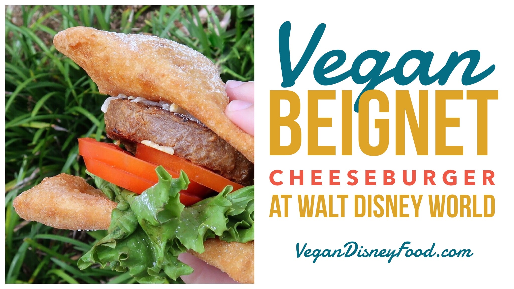 Vegan Beignet Cheeseburger at Port Orleans Resort French Quarter in Walt Disney World