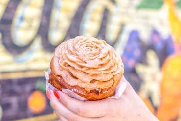 Vegan Caramel Apple Medley Cake for WonderFall Flavors in Disney Springs at Walt Disney World