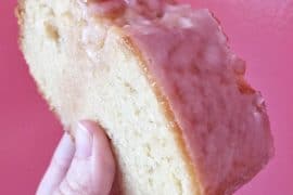 Vegan Lemon Tea Cake Slice at Erin McKenna’s Bakery in Disney Springs at Walt Disney World