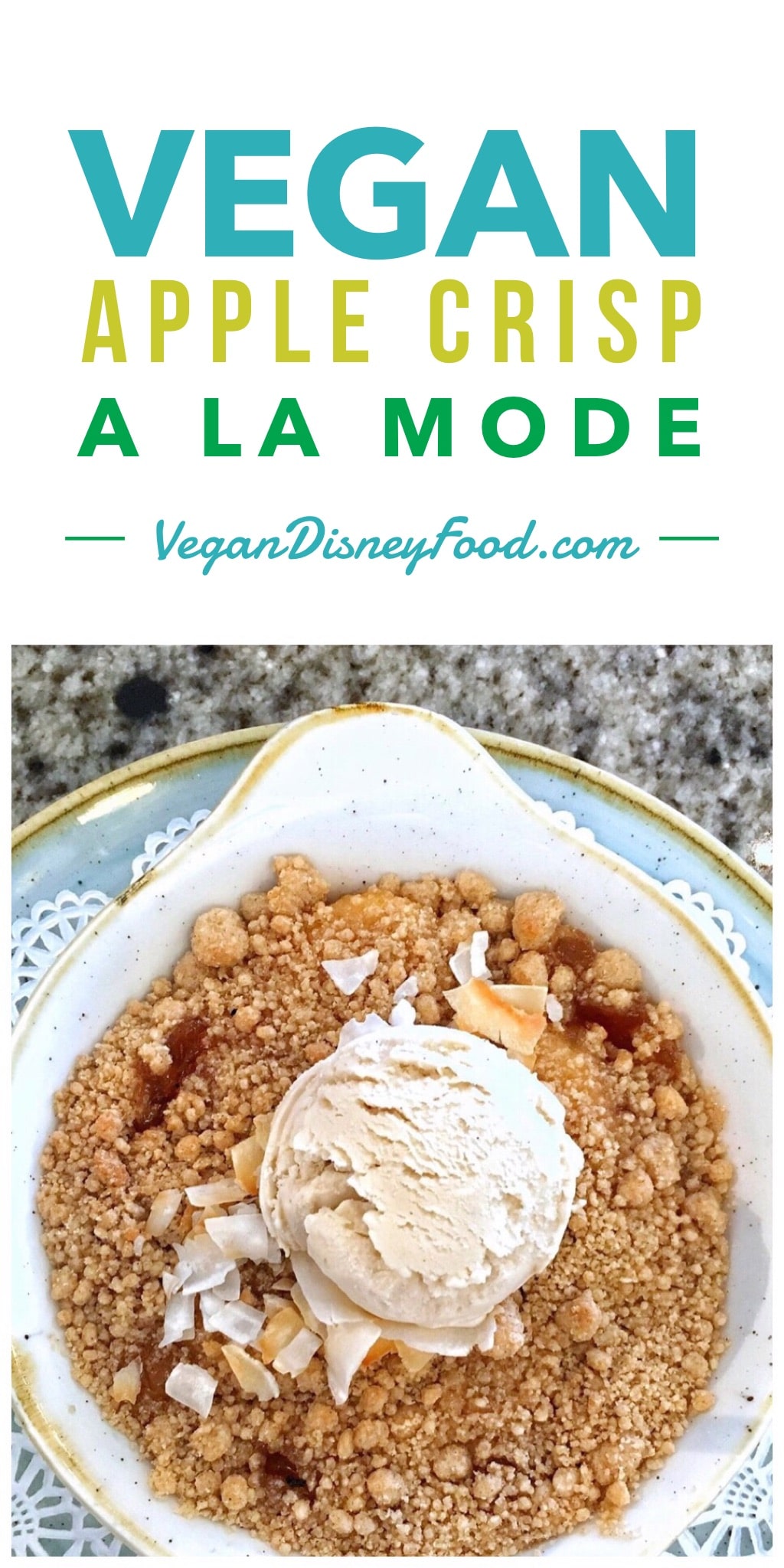 Vegan Apple Crisp at the Grand Floridian Cafe in Walt Disney World