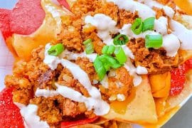 Vegan Backlot Nachos at Studio Catering Co in Disney California Adventure