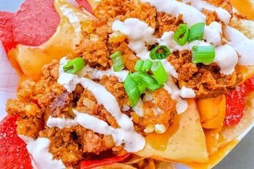 Vegan Backlot Nachos at Studio Catering Co in Disney California Adventure